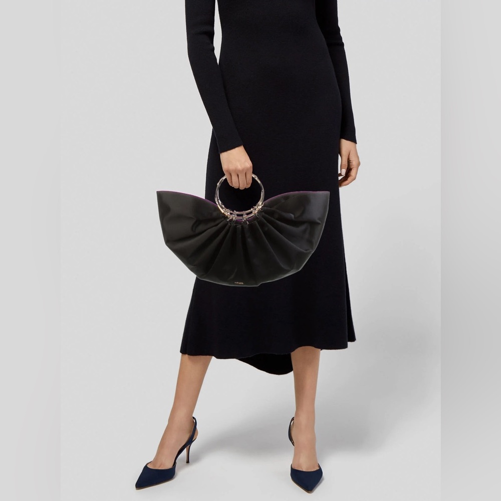 Cult Gaia Black Banu Top Handle Bag